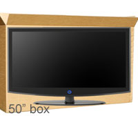 50inch Plasma Tv box with 15m of foam wrap